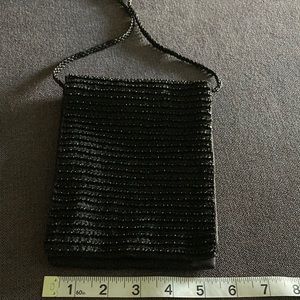Black beaded purse